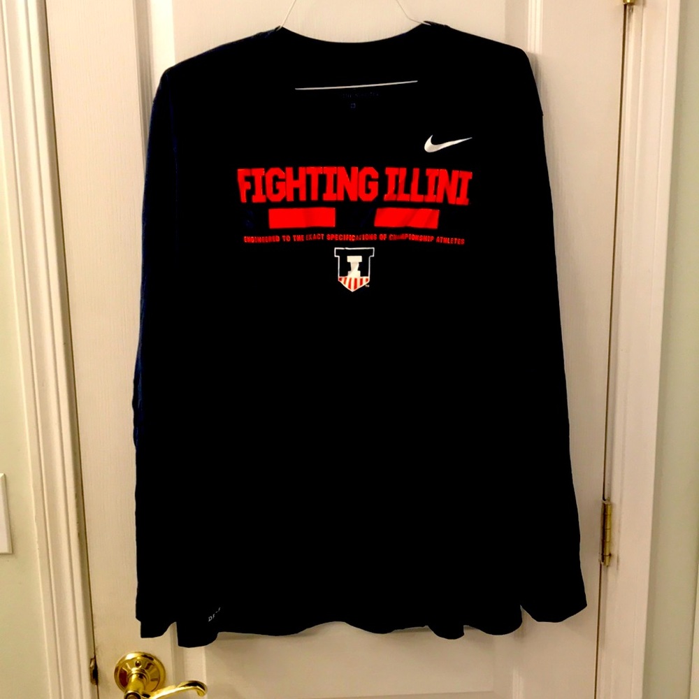 Fighting Illini long sleeve light weight shirt